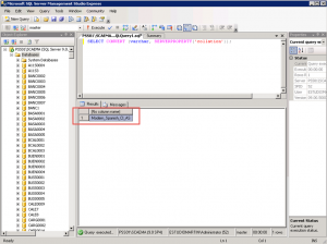 Ilustración 1 – Resultado del script SELECT CONVERT (varchar, SERVERPROPERTY('collation')); para conocer la Collation de una instancia de SQL Server.