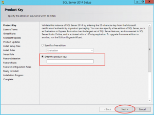 Ilustración 2 – Instalación de SQL Server | Ingreso de Número de Serie.