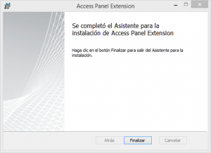 Ilustración 29 – Instalación del complemento para Internet Explorer "Access Panel Extension" para acceder a aplicaciones publicadas en Azure Active Directory.