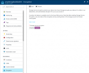 Encriptación de una Cuenta de Almacenamiento en Azure