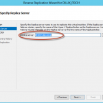Reverse Replication en Hyper-V 3. Comprobación del servidor que pasará a ser réplica.