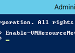 Comando Enable-VMResourceMetering para habilitar Resource Metering de Hyper-V 3.