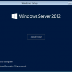 Instalación de Windows Server 2012.