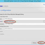 Instalación de System Center Virtual Machine Manager 2012 SP1 (beta)