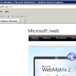 Ilustración 2 – Página de Microsoft Web Plataform