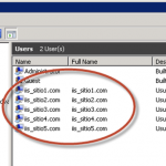 Creación de Usuarios para IIS.