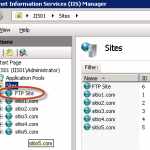 Sitio FTP creado en IIS 7.5.