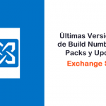 Exchange Server 2013 - Build Numbers, Service Packs y Update Rollups