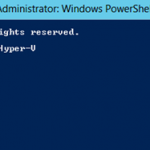 Ilustración 3 – Windows PowerShell para Administrar Hyper-V en Windows Server 2012. Actualización de la ayuda.