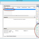 Ilustración 12 – Hyper-V Manager en Windows Server 2012. Creación de un equipo virtual.