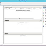 Ilustración 2 – Hyper-V Manager en Windows Server 2012. Acceso a la consola.