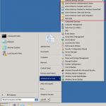 Ilustración 31 – Herramientas administrativas de Active Directory instaladas en el primer controlador de dominio del bosque en Windows Server 2008 R2.