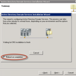 Ilustración 57 – Promoción de Controlador de Dominio adicional para el bosque en Windows Server 2008 R2. Promoción del controlador de dominio adicional.
