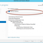 Ilustración 25 – Asistente para agregar roles desde Server Manager en Windows Server 2012 – Agregado de rol Active Directory Domain Services: instalación.