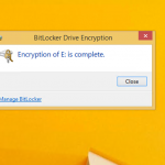Ilustración 11 – Habilitación de BitLocker en Windows 8.1 Professional. Encriptación de la Unidad de Datos.