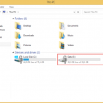 Ilustración 12 – Habilitación de BitLocker en Windows 8.1 Professional. Detalle de ícono de la unidad "E" de nuestro equipo.