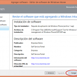Ilustración 19 – Configuración de Dispositivos Windows Phone para administrarlos a través de Windows Intune. Publicación de aplicación firmada de ejemplo.