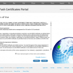 Ilustración 28 – Configuración de Dispositivos iOS para administrarlos a través de Windows Intune. Generación de Certificado Digital en el Portal de "Apple Push Certificate".