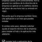 Ilustración 12 – Agregado de cuenta de Windows Intune para Administración Directa en un Windows Phone.