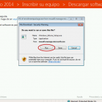 Ilustración 26 – Agregado de cuenta de Windows Intune en un equipo con Windows 8 o versión inferior (en este caso Windows 7). Instalación de Software de Windows Intune.