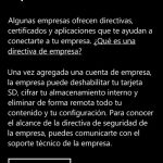 Ilustración 8 – Agregado de cuenta de Windows Intune para Administración Directa en un Windows Phone.