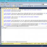 Ilustración 4 – Ejecución del Script que elimina todas las bases de datos de la instancia SQL Server.