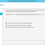 Ilustración 11 – Asistente para instalación del Proveedor de Azure Site Recovery en Hyper-V.