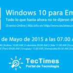 Evento Online "Windows 10 para Empresas" del 09/05/2015