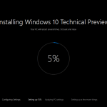 Ilustración 5 – Instalación de nuevo Build de Windows 10 (Fast Ring).