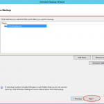 Ilustración 19 – Creación de Tarea de Backup en Azure Backup Agent de Windows Server. Selección de elementos a resguardar.