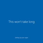 Ilustración 32 – Inicio de Sesión en Windows 10 Build 10130. Configuración inicial del perfil de usuario.