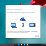 Ilustración 37 – Inicio de Sesión en Windows 10 Build 10130. Configuración de OneDrive.