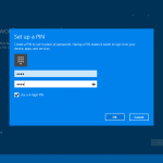 Ilustración 29 – Inicio de Sesión en Windows 10 Build 10130. Configuración de PIN.